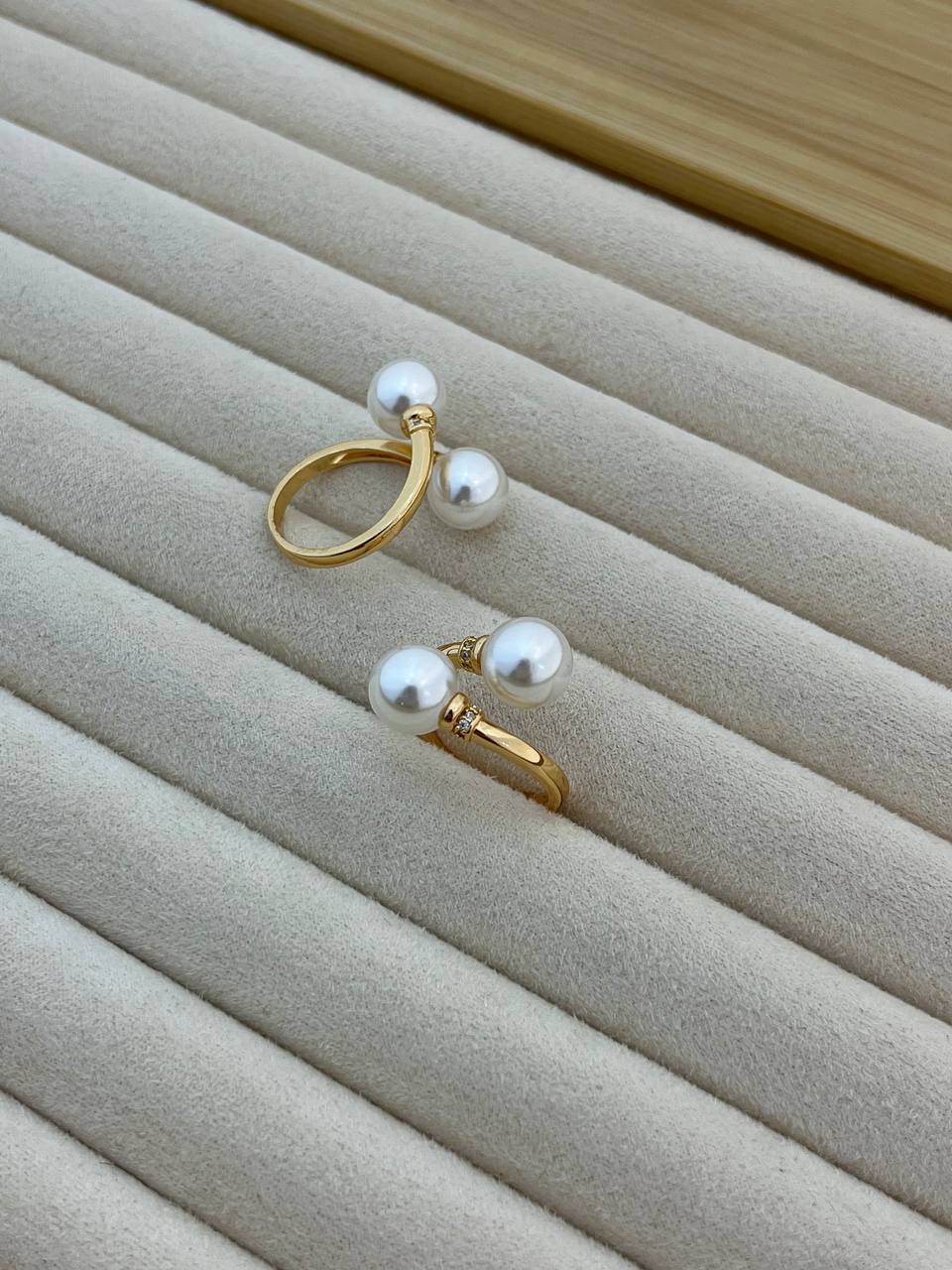 انگشتر دو سر مرواریدی