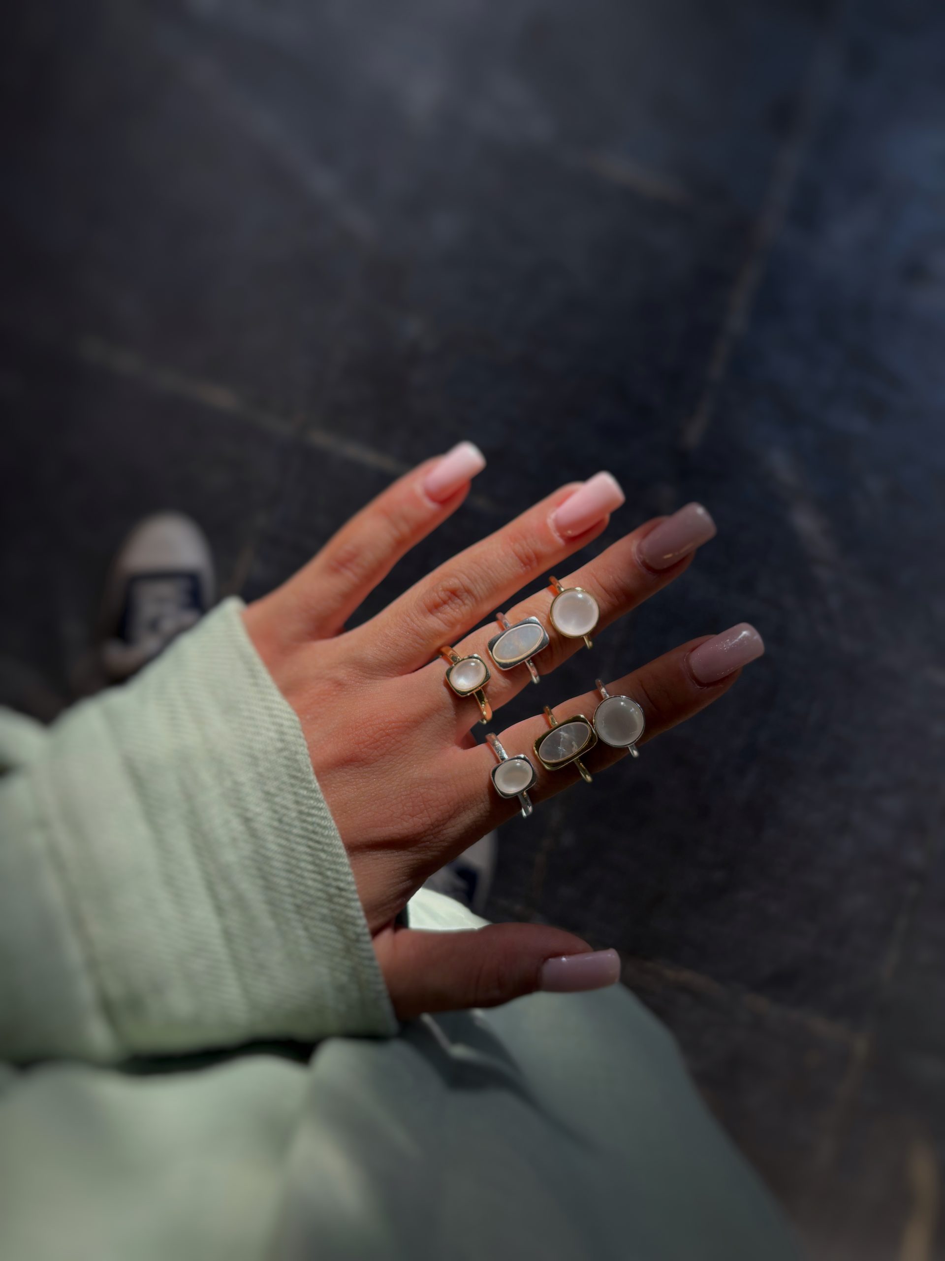 انگشتر صدفی