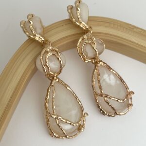 گوشواره طرح سنگ قدیمی